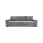Eliana 4 Seater Sofa Fabric Uplholstered Lounge Couch - Fog