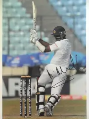 ANGELO MATHEWS SIGNED 8 x10 INCH APPROX CRICKET PHOTO LAI COA ASHES BRADMAN