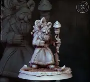 Christmas Goblin Santa Elf Krampus Townsfolk NPC 32mm Scale DND D&D Miniature RM