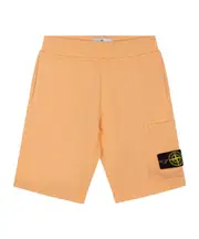Stone Island Junior Compass-Badge High Waist Shorts 8Y,4Y,14Y,12Y,10Y orange
