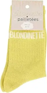 [Felizz] Glitter Socks - Blonde (36-42), Yellow, One Size, yellow, One size