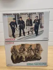 1:35 Dragon German Paratroopers & Naval Troops Figure Set MIB #4