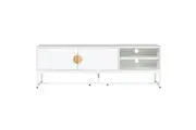 HomeStar Havana Modern Coastal TV Stand Entertainment Unit Storage Cabinet - White