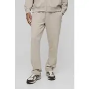 Mens Stone 260GSM Loopback Basic Straight Fit Jogger