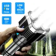 Super Bright Torch USB Rechargeable LED Flashlight Camping Tactical Waterproof