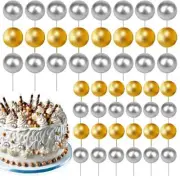 108Pcs Balls Cake Topper Mini Balloons Cake Toppers Foam Cake Ball N2I1