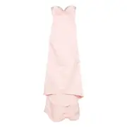 [Alexander Mcqueen] Alexander Mcqueen Embellished Layered Dress 40 IT PINK