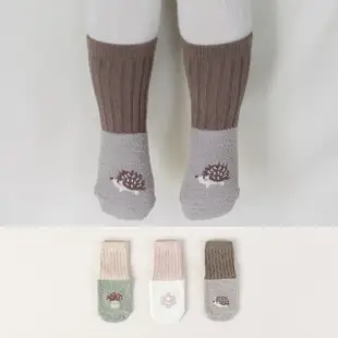 【Happy Prince】韓國製 Ruben珊瑚絨雙色拼接嬰兒童高筒襪(寶寶襪保暖襪)
