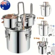 Alcohol Distiler 12/19/30/50L Water Wine Brew Copper Coil Moonshine with Pump