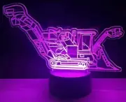 SUGAR CANE HARESTER 3D Night Light 16 Colour REMOTE Battery USB Lamp