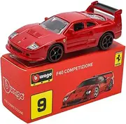 Bburago 1:64 Scale Ferrari Series Model Collection Race Diecast Metal Model Car (F40 COMPETIZIONE)