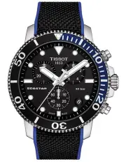 [Tissot] Seastar 1000 Chronograph T1204171705103 Watch in Black/Blue