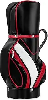 PP-Kic Mini Golf Bag for Women, Lightweight PU Golf Handbag, Small Golf Storage Box with Carrying Strap for Golf Cart and Hiking