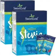 Organic Stevia Packets, 70 Count (Pack of 2), Zero Calorie Sugar Substitute