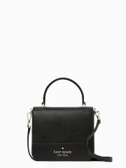 Staci Saffiano Leather Square Crossbody