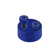 TWS-F1 True Wireless Bluetooth Headphones Invisible Earphone Stereo Music Headsets Multi-Point Connection 454Mah Charging Box-BLUE