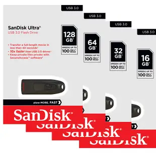 SanDisk CZ48 16G 16GB 32G 64G 128G 256G Ultra USB 3.0 隨身碟