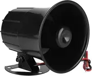 Outdoor Security Alarm Siren Loud Alarm Horn 110dB ABS Fire-Retardant Shell Easy Installation for Wall Doorway Balcony 12V Black