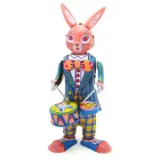 Retro Wind-Up Robot Vintage Clockwork Tin-Toy Collectible Gift