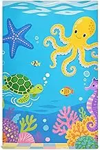 Amooorous Cute Cartoon Colorful Turtle and animal sea decorative kitchen tea towels kitchen absorbent (prop2) rustic camping restaurant toallas para salon de belleza 28x18in set of 6