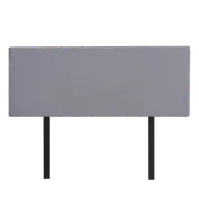 Linen Fabric Double Bed Deluxe Headboard Bedhead - Slate Ash
