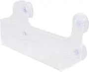 STOBAZA 1pc Refrigerator Rack Shelves Frige Rack Clear Acrylic Storage Rack Refrigerator Mounted Shelf Shower Suction Cup Shower Storage Suction Cup Storage -Mounted Sucker