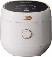 Multifunctional Rice Cooker, Healthy Nonstick Inner Pot, 3L-10 Cups Rice Cooker, 600W, 12H Timer, 6 Menus, Touch Screen, for 1-5 People Cooking Soups Dessert, Porridge with Steamer Easy to Clean