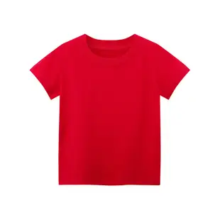 夏季新款童裝 兒童短袖T恤素色t恤男童t恤女童短袖t恤 素T