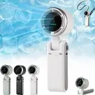 Mini Handheld Fan Portable Turbo Desk Fan 5 Speeds Adjustable USB Rechargeable