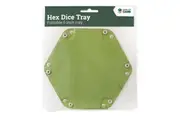 Let's Play Games Hex Dice Tray 6" Green