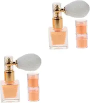 TOVINANNA 2 Sets Glitter Spray for Hair Highlighter Makeup Powder Body Glitter Shimmer Powder Spray DIY Beauty