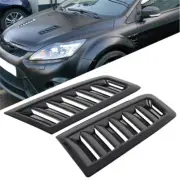 US Car Hood Vent Scoop Air Flow Intake Louvers Cooling Bonnet Vent Cover ×2 Part