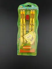 Vintage SpongeBob Mechanical Pencils NEW in package Set of 4 #2 Lead RARE