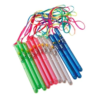 12PCS Handheld Party Props LED Sticks Flashing Wand Festival Props Light Up Toy