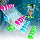 3 Pack Inflatable Pool Floats Adult Size Water Hammock,Pool Floaties Toys,4-in-1