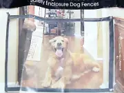 Pets Dog Cat Baby Safety Gate Mesh Fence Magic Portable Guard Net