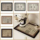 Absorbent Kitchen Drain Pad Dish Drying Tableware Pad Coffee Machine Mat home