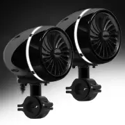 Waterproof 300W Bluetooth Motorcycle LED Audio Amp Stereo 2 Speakers System USB