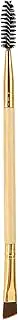 Double Ended Eyebrow Brush 2 in 1 Spoolie Angled Eye Shadow Professional Makeup Eyelash good for Lining and Shaping Brows and Lashes (Original Wood Color)