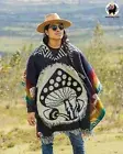 Alpaca Poncho (Zoanthid Coral) Handcrafted by Indigenous hands.