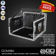GOMXR6 ATA Road Case 6RU 6u Mixer Rack Flight Go Case