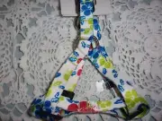 Hibiscus Hawaiian Dog Step-In Harness 13-19" new no choke free Small