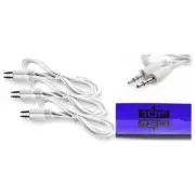 3 10FT 3.5MM MALE JACK AUX STEREO CABLE CORD IPAD IPHONE IPOD TOUCH MP3 CD WHITE
