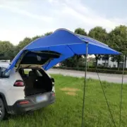 Waterproof Car Awning Sun Shelter SUV Tailgate Shade Awning Tent Shade Blue