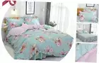 Farmhouse Shabby Chic Bedding Set Rose Floral Bedskirt Set Queen Pink Floral