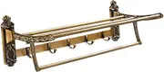European Towel Rack Antique Wall Mounted Storage Rack Bath Towel Rack for Kitchen
