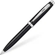 Sheaffer 100 Glossy Black Lacquer Ballpoint Pen with Polished Chrome Trim
