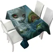 How Deep is the Ocean Fantasy Art Mermaid Tablecloth