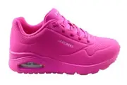 Skechers Womens Uno Neon Nights Memory Foam Shoes