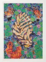 [THE WATCH ANNUAL] THE WATCH ANNUAL - Tim Mcdonagh Ink Drawing And Print, 33.1" × 46.8" - Green - One size One size Green